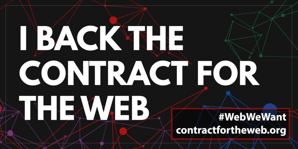 Endorsement for Contract for the Web